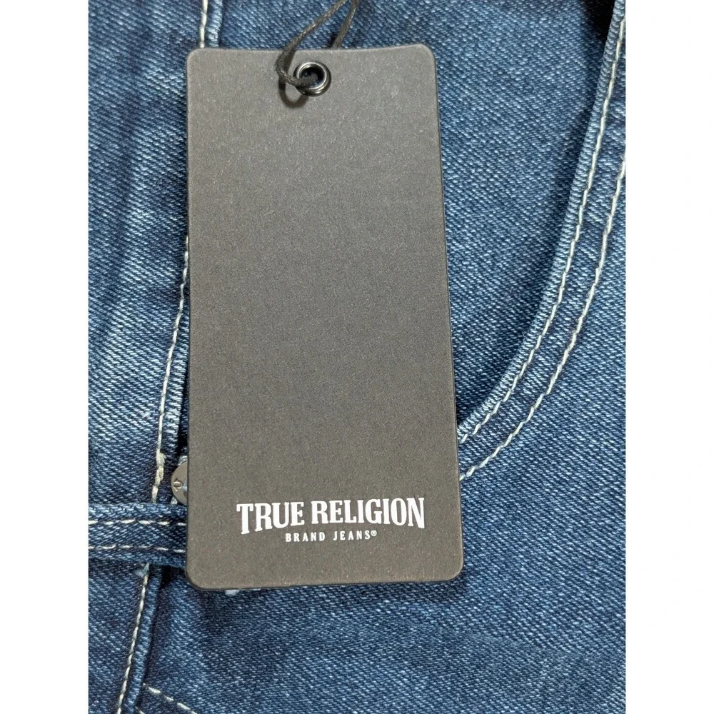 True Religion Bobby Relaxed Baggy Jeans Medium Rustic Barn Wash 30x32 700906 NEW
